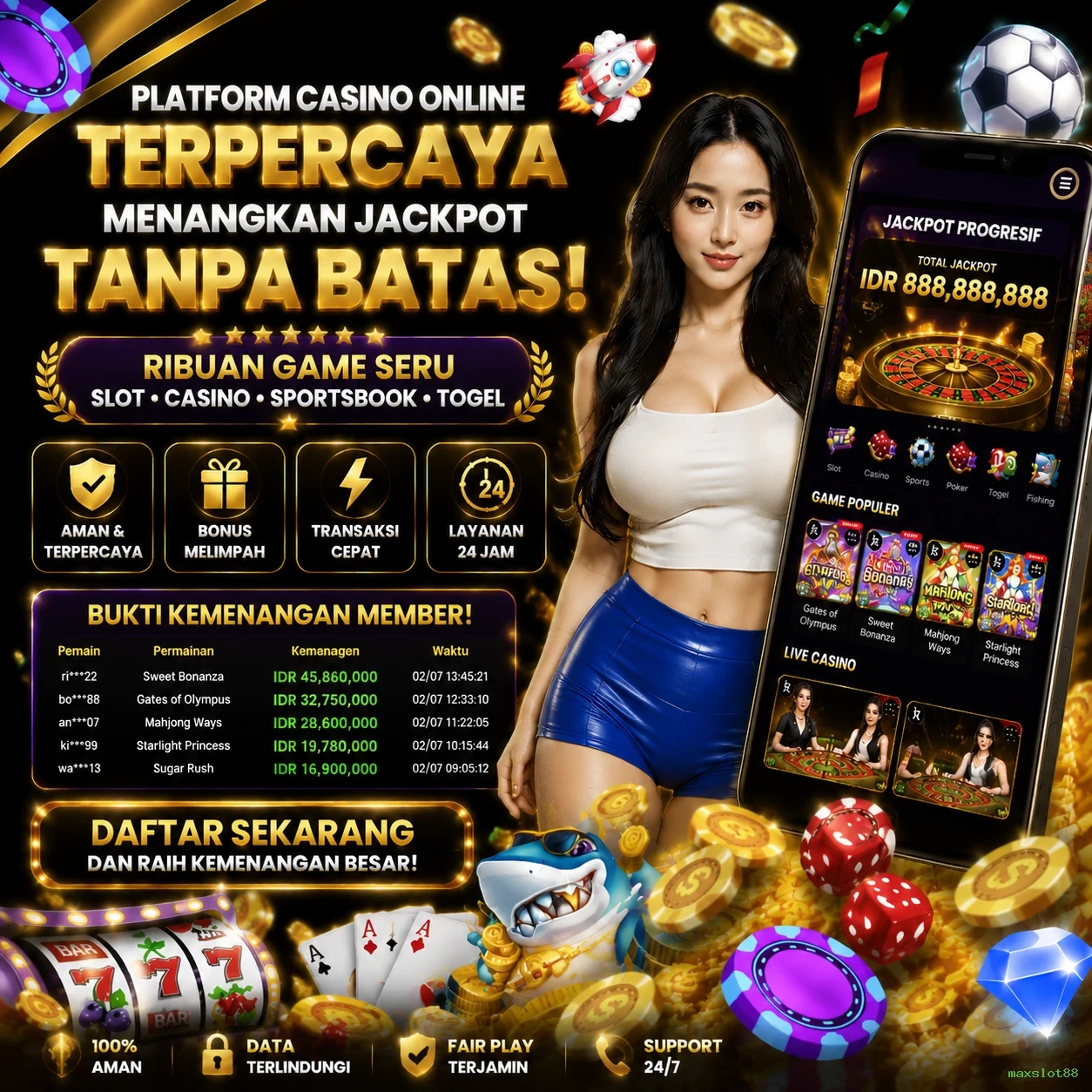 Berbagai Jenis Permainan yang Tersedia di maxslot88